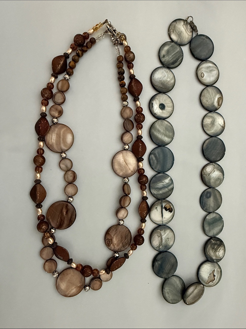 (2) Multi-Strand Necklaces